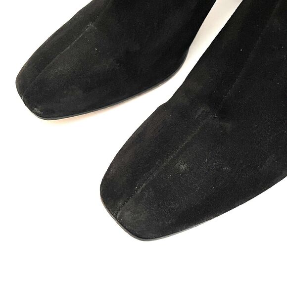 rag & bone 39/39.5 Women’s Black Suede Leather Squared Toe Boots Booties *Flaw - Picture 5 of 12